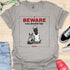 Beware crazy frenchie lady - V2 - Sit Cute Halloween T-Shirt